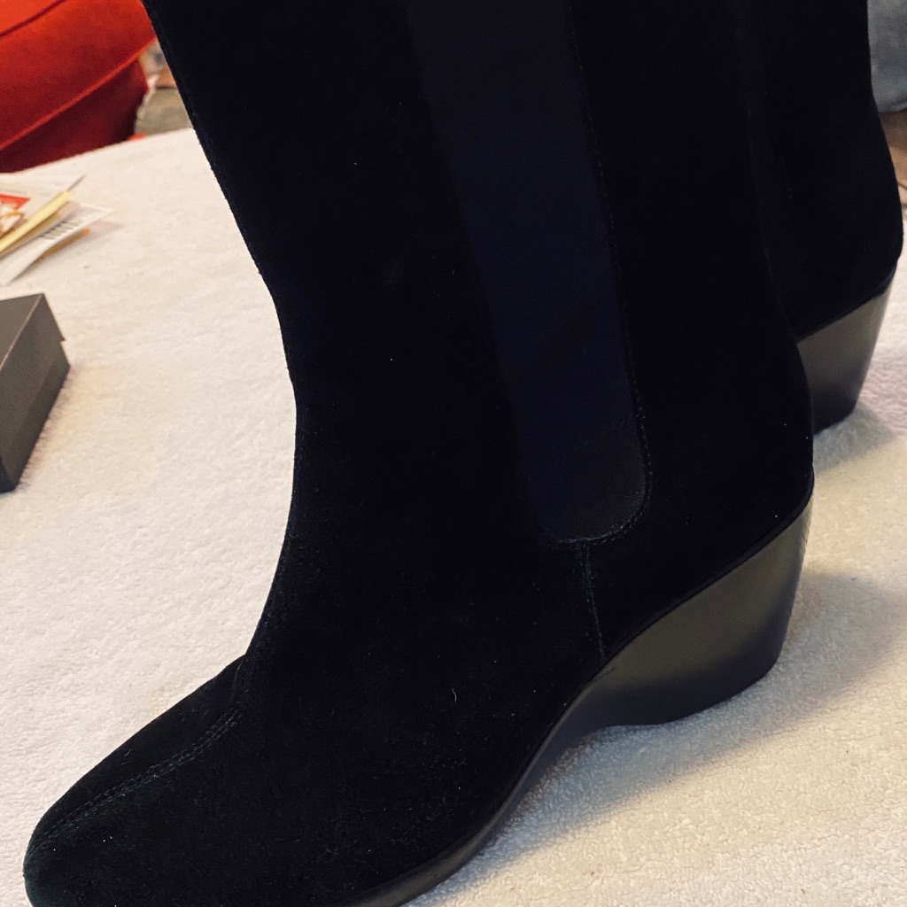 Brand New Comfortable Wedge Boots By Anne Klein  Box 66